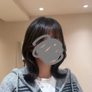 ミディアム ショート・ボブ/ 透明感カラー/めいのヘアスタイル