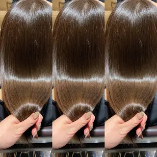 セミロング 今話題の艶髪矯正 美艶カラー/FUKAのヘアスタイル