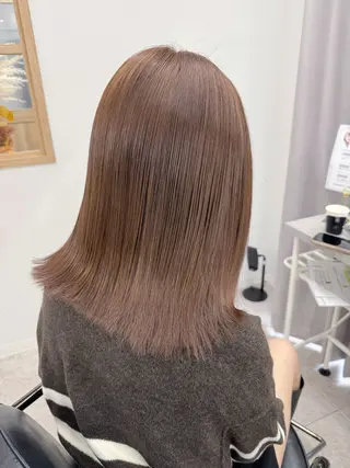 ミディアム カラー 縮毛矯正×髪質改善 店長　DAITOのヘアスタイル