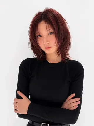 ミディアム 銀座/似合わせカット /髪質改善/油谷樹️のヘアスタイル
