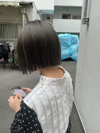 ショート やまさきえりこ ニュアンスパーマのヘアスタイル