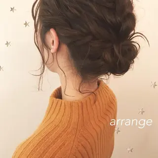 ミディアム ヘアアレンジ 市川 千夏のヘアスタイル