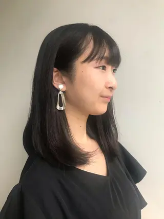 セミロング パーマ 🍃YURI 🍃のヘアスタイル