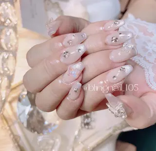 ネイル 24時まで❤︎韓国、 ワンホンネイルのネイルデザイン