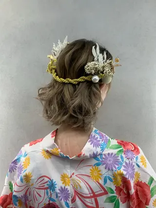 ミディアム カラー ヘアアレンジ ✨無料カット募集中✨ saho/ONYXのヘアスタイル