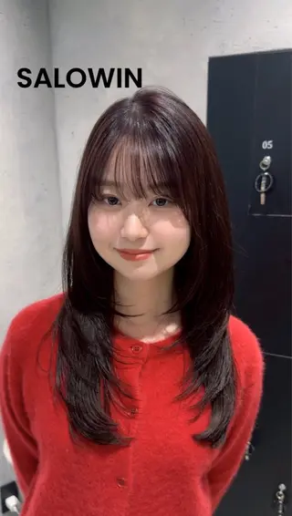 ロング カラー 【艶髪×韓国風】 毛流れ職人 RYOのヘアスタイル