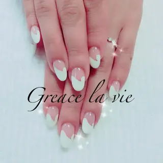 ミディアム カラー パーマ ヘアアレンジ キッズ ネイル マツエク・マツパ Greace  la vieのネイルデザイン