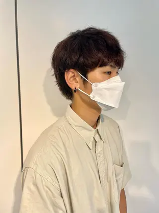 パーマ メンズ 🍮中山詩乃🍮顔 まわりデザイン◎のヘアスタイル