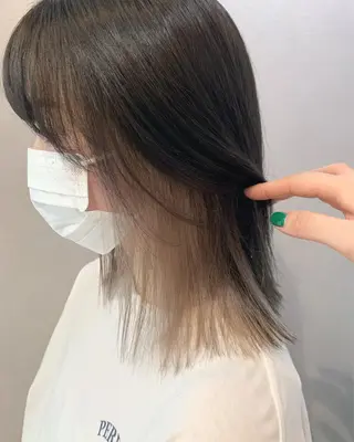 ミディアム カラー hubhair レイヤー/透明感のヘアスタイル