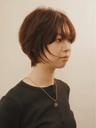 ショート 透明感艶カラー/ リュウジンキョウカのヘアスタイル