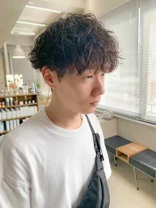 パーマ メンズ 横井伴典　名古屋駅 メンズパーマ/カットのヘアスタイル