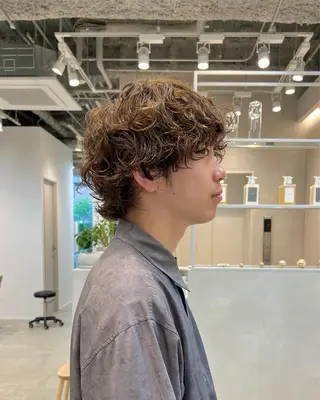 ショート パーマ 【骨格診断カット】 .のヘアスタイル