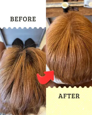 カラー 沖本 あやののヘアスタイル