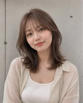 カラー 須藤 桃花のヘアスタイル