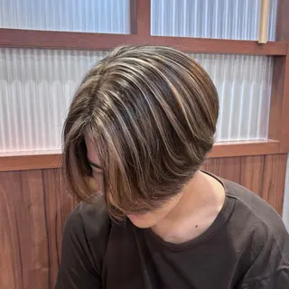 ショート カラー メンズ 🌈山口摩七斗 /レイヤー/ブリーチのヘアスタイル