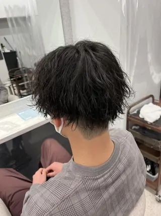 メンズ 京都河原町 メンズパーマ助川龍哉のヘアスタイル