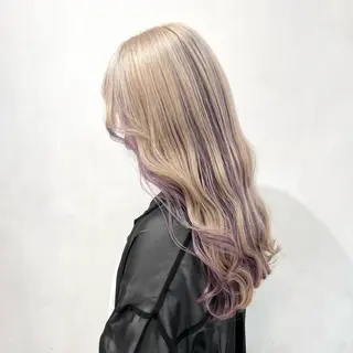 ロング カラー 🩵ブリーチカラー MIORI🩵のヘアスタイル