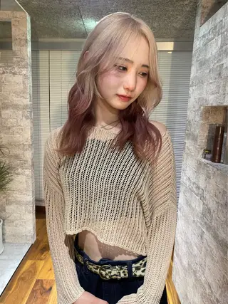 セミロング カラー mai / linoah˚✧のヘアスタイル