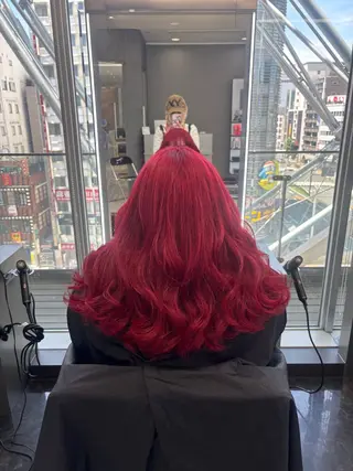 ロング カラー ヘアアレンジ レイヤーカット/ ハイトーン/ みうのヘアスタイル