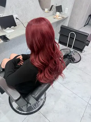 セミロング カラー 🌺ハイトーン🌺 矢葺 なぎさ🌺🌺のヘアスタイル