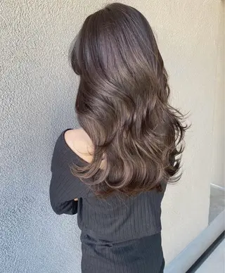セミロング カラー ヘアアレンジ ❤️縮毛矯正❤️ 髪質改善❤️平野実花のヘアスタイル