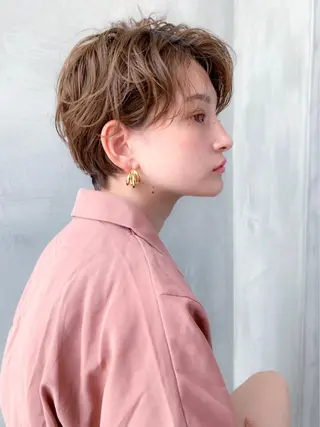 ショート カラー 🉐レイヤー/塩見 弘樹🉐渋谷のヘアスタイル