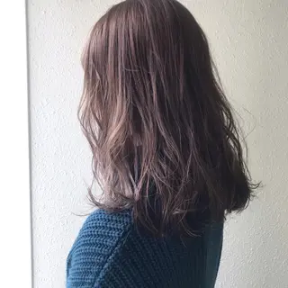 セミロング kiyono ⭐︎ダブルカラーのヘアスタイル