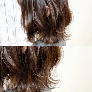 ミディアム 湯浅 了一のヘアスタイル