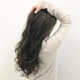 セミロング カラー パーマ 髪質改善 Daisukiのヘアスタイル