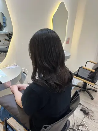 ミディアム 北村由衣 カラーモデルのヘアスタイル