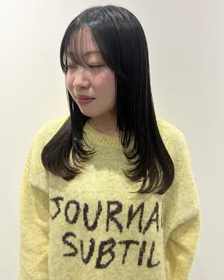 セミロング 田中 遥陽のヘアスタイル