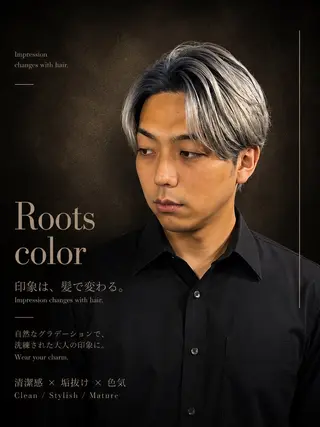ミディアム カラー メンズ メンズカラー支持率 No.1【心斎橋】のヘアスタイル