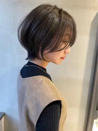 ショート カラー 🌟透明感カラー× 小顔カット いっせいのヘアスタイル