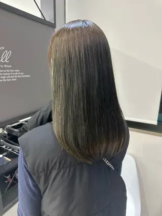 セミロング カラー 🎀透明感 カラーHiROEのヘアスタイル