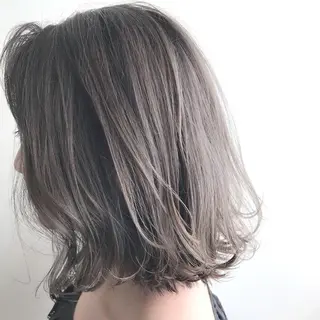 ミディアム カラー グランジヘア 無造作ヘアHYUGAのヘアスタイル