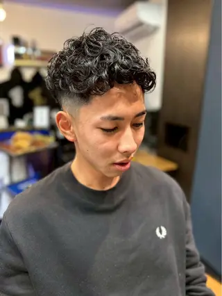 パーマ 【メンズパーマ】 山下勝勲のヘアスタイル