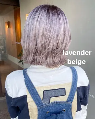 ミディアム カラー ハイトーンカラー♡ yuのヘアスタイル