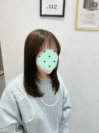 セミロング mao🌼お洒落ボブ 抜け感color🫧のヘアスタイル