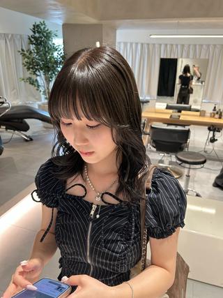 ミディアム カラー 🧚つやさらhair 🧚manakaのヘアスタイル