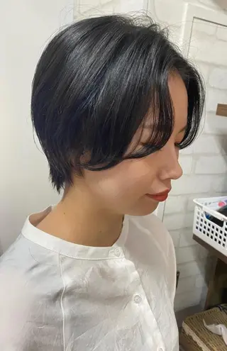 ショート 韓国✖️網紅🖤 パーマYURIYAのヘアスタイル