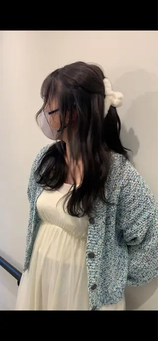 ロング カラー メンズ 落合希 Olivebeigeのヘアスタイル