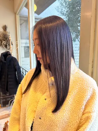 ロング カラー 原田 未空歩のヘアスタイル
