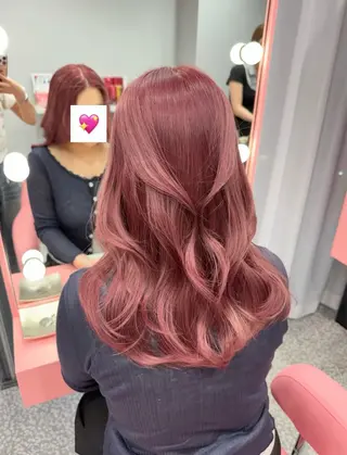 ロング カラー yuna 原宿/透明感カラーのヘアスタイル