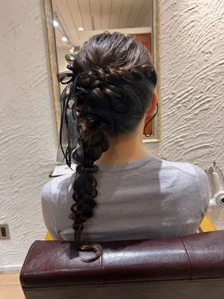 ヘアアレンジ 🎀ツヤ髪×モテヘア 🎀池袋/カナエのヘアスタイル