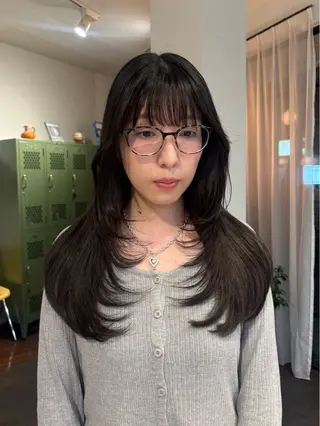 ロング 西野 優夏のヘアスタイル