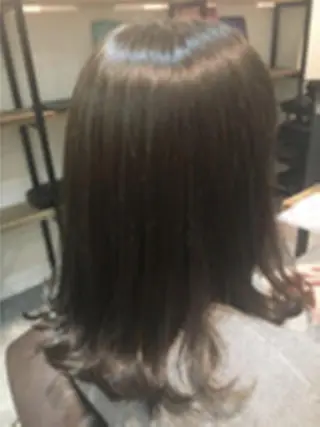 ミディアム カラー パーマ ヘアアレンジ 【ヘアケア特化型】 newi天王寺のヘアスタイル