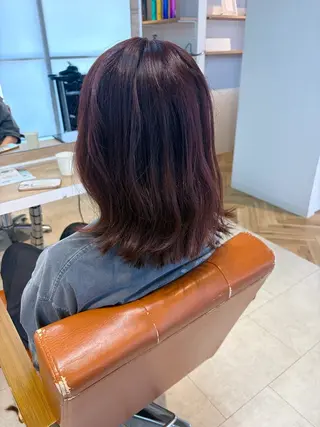 ミディアム 緑区/艶髪 🦋柿下のヘアスタイル