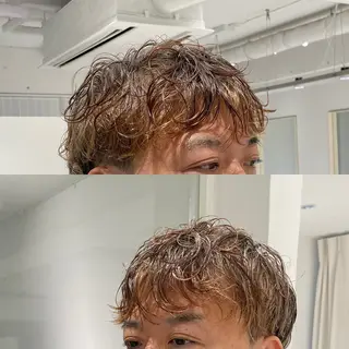 ショート パーマ メンズ 似合わせスタイル 表参道🌿ちえのヘアスタイル