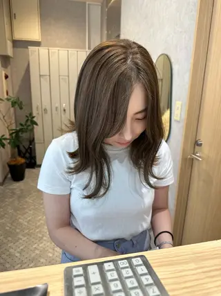 ロング カラー ヘアアレンジ REONA🪽✨薬院 レイヤーカット🫧のヘアスタイル