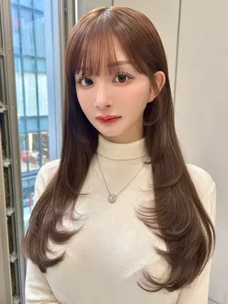ロング 🫧ハッシュレイヤー ×髪質改善🫧清野のヘアスタイル